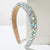 Elegant Glam Luxurious Women's Geometric Alloy Cloth Inlay Acrylic Hair Band