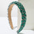 Elegant Glam Luxurious Women's Geometric Alloy Cloth Inlay Acrylic Hair Band