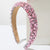 Elegant Glam Luxurious Women's Geometric Alloy Cloth Inlay Acrylic Hair Band