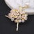 Elegant Glam Pin Geometric Alloy Plating Inlay Artificial Pearls Rhinestones Shell Women's Brooches