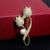 Elegant Glam Pin Geometric Alloy Plating Inlay Artificial Pearls Rhinestones Shell Women's Brooches