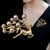 Elegant Glam Pin Geometric Alloy Plating Inlay Artificial Pearls Rhinestones Shell Women's Brooches