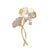 Elegant Glam Pin Geometric Alloy Plating Inlay Artificial Pearls Rhinestones Shell Women's Brooches