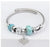 Elegant Heart Shape Butterfly Stainless Steel Asymmetrical Plating Bangle