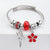 Elegant Heart Shape Butterfly Stainless Steel Asymmetrical Plating Bangle