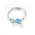 Elegant Heart Shape Butterfly Stainless Steel Asymmetrical Plating Bangle