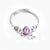 Elegant Heart Shape Butterfly Stainless Steel Asymmetrical Plating Bangle