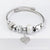 Elegant Heart Shape Butterfly Stainless Steel Asymmetrical Plating Bangle