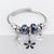 Elegant Heart Shape Butterfly Stainless Steel Asymmetrical Plating Bangle