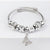 Elegant Heart Shape Butterfly Stainless Steel Asymmetrical Plating Bangle