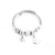 Elegant Heart Shape Butterfly Stainless Steel Asymmetrical Plating Bangle