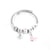 Elegant Heart Shape Butterfly Stainless Steel Asymmetrical Plating Bangle