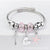 Elegant Heart Shape Butterfly Stainless Steel Asymmetrical Plating Bangle