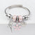 Elegant Heart Shape Butterfly Stainless Steel Asymmetrical Plating Bangle