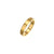 Elegant Heart Shape Titanium Steel Plating 18k Gold Plated Rings