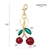 Elegant Hip-Hop Simple Style Cherry Plastic Resin Fruit/Food Plating Bag Pendant Keychain