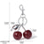 Elegant Hip-Hop Simple Style Cherry Plastic Resin Fruit/Food Plating Bag Pendant Keychain