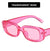 Elegant Hip-hop Retro Resin Square Full Frame Women's Sunglasses