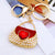 Elegant Korean Style Bag Metal Inlay Rhinestones Women's Bag Pendant Keychain