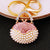 Elegant Korean Style Bag Metal Inlay Rhinestones Women's Bag Pendant Keychain