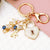 Elegant Korean Style Bag Metal Inlay Rhinestones Women's Bag Pendant Keychain