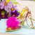 Elegant Korean Style Bag Metal Inlay Rhinestones Women's Bag Pendant Keychain