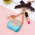 Elegant Korean Style Bag Metal Inlay Rhinestones Women's Bag Pendant Keychain