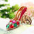 Elegant Korean Style Bag Metal Inlay Rhinestones Women's Bag Pendant Keychain