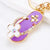 Elegant Korean Style Bag Metal Inlay Rhinestones Women's Bag Pendant Keychain