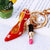 Elegant Korean Style Bag Metal Inlay Rhinestones Women's Bag Pendant Keychain