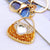 Elegant Korean Style Bag Metal Inlay Rhinestones Women's Bag Pendant Keychain