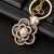 Elegant Korean Style Bag Metal Inlay Rhinestones Women's Bag Pendant Keychain