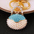 Elegant Korean Style Bag Metal Inlay Rhinestones Women's Bag Pendant Keychain