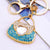 Elegant Korean Style Bag Metal Inlay Rhinestones Women's Bag Pendant Keychain