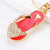 Elegant Korean Style Bag Metal Inlay Rhinestones Women's Bag Pendant Keychain