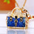 Elegant Korean Style Bag Metal Inlay Rhinestones Women's Bag Pendant Keychain