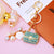 Elegant Korean Style Bag Metal Inlay Rhinestones Women's Bag Pendant Keychain