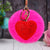 Elegant Korean Style Heart Shape Metal Women's Bag Pendant Keychain