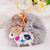 Elegant Korean Style Heart Shape Metal Women's Bag Pendant Keychain