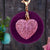 Elegant Korean Style Heart Shape Metal Women's Bag Pendant Keychain