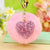 Elegant Korean Style Heart Shape Metal Women's Bag Pendant Keychain