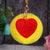 Elegant Korean Style Heart Shape Metal Women's Bag Pendant Keychain