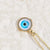 Elegant Lady Classic Style Devil's Eye Copper Enamel Plating 14k Gold Plated Pendant Necklace