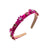 Elegant Lady Flower Alloy Cloth Inlay Rhinestones Hair Band