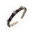 Elegant Lady Flower Alloy Cloth Inlay Rhinestones Hair Band