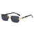 Elegant Lady Geometric Ac Square Frameless Women's Sunglasses