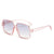 Elegant Lady Geometric Ac Square Full Frame Women's Sunglasses