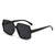 Elegant Lady Geometric Ac Square Full Frame Women's Sunglasses