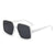 Elegant Lady Geometric Ac Square Full Frame Women's Sunglasses