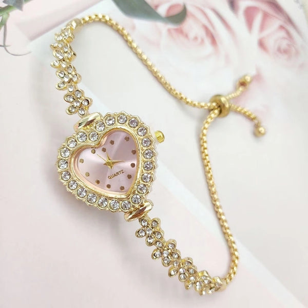 Elegant Lady Heart Shape Buckle Quartz Watch Women's Watches